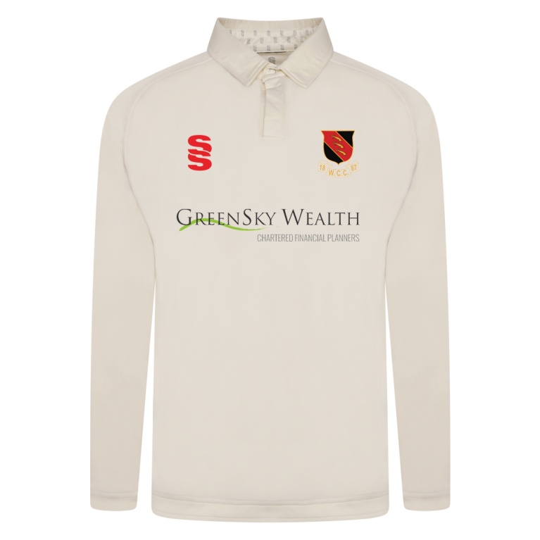 WICKFORD CC FUSE LONG SLEEVE CRICKET SHIRT - Mens/Juniors Fit