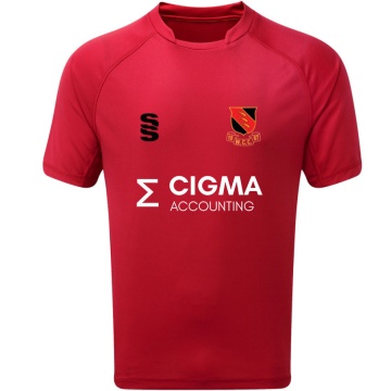 WICKFORD CC - Sponsored (CIGMA Accounting) - Dual Games Shirt : Red