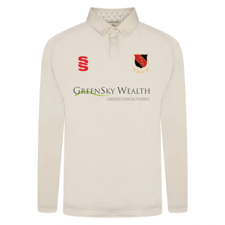 WICKFORD CC FUSE LONG SLEEVE CRICKET SHIRT - Mens/Juniors Fit