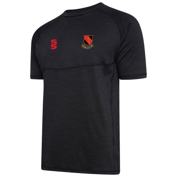 Wickford CC - Juniors - Dual Gym T-shirt : Black Melange